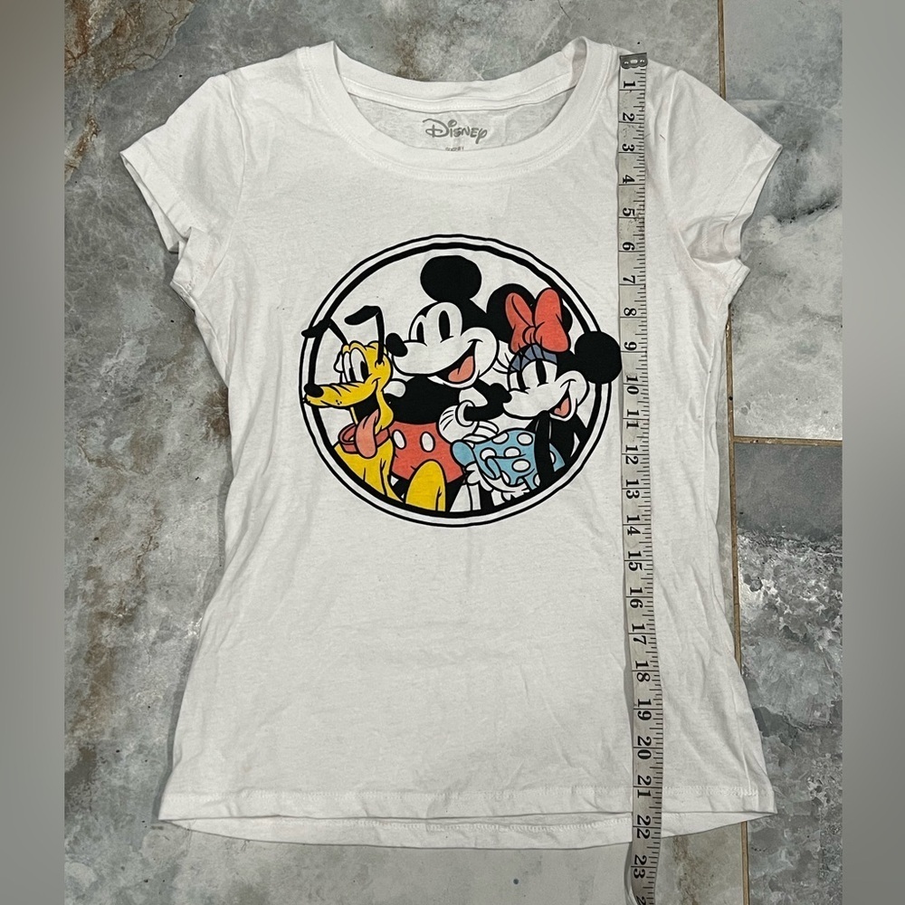 Disney White Cotton Blend Tee - Picture 2 of 3